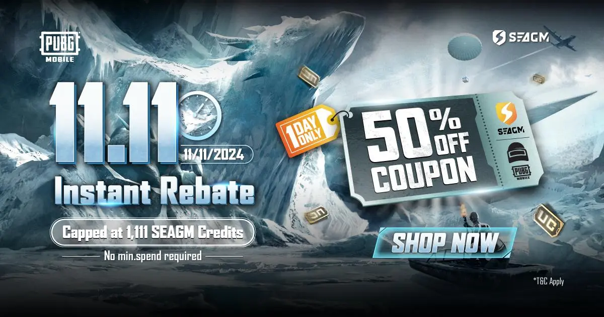 PUBG (MY) 11.11 Instant Rebate!