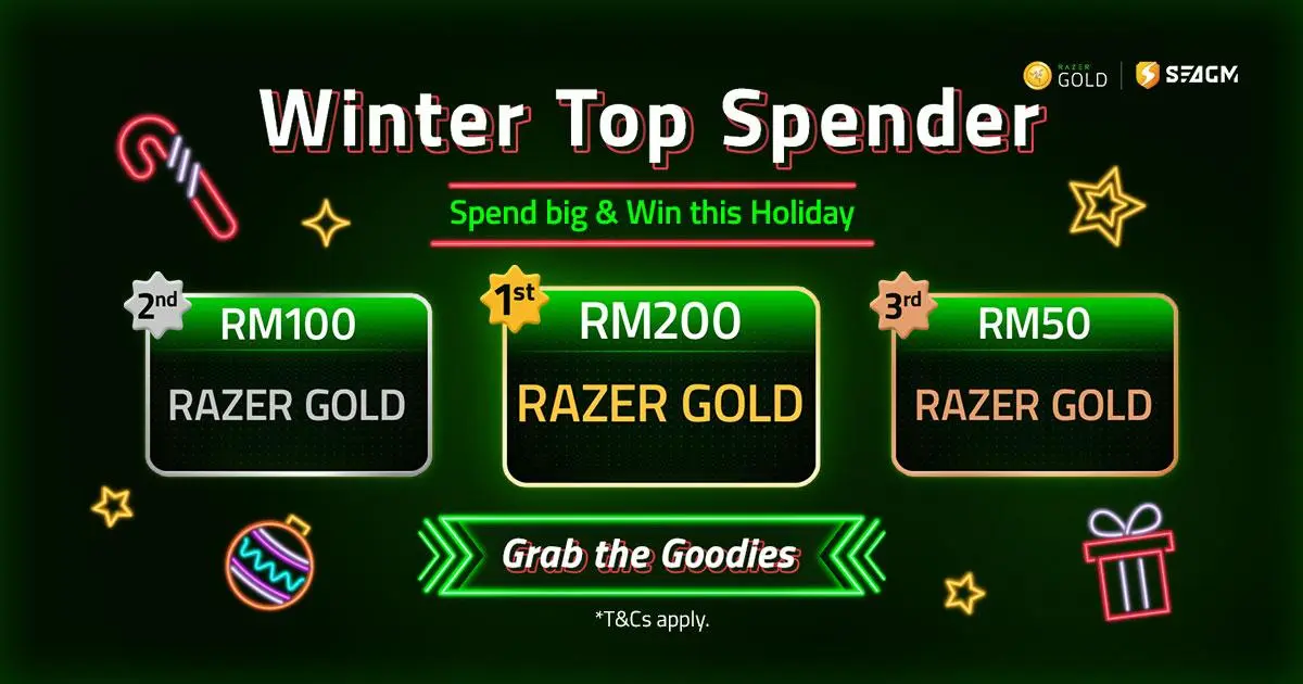 Bring home FREE RM200 Razer Gold with SEAGM