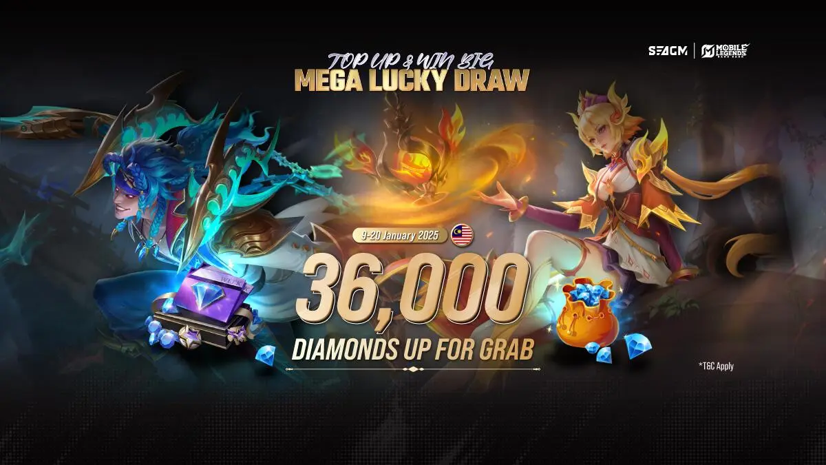 36,000 MLBB Diamonds (Malaysia) Await! Enter the Lucky Draw Now!